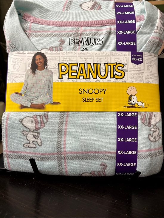Peanuts Other - Peanuts Snoopy woman’s pajama Set - Light Blue & Pink